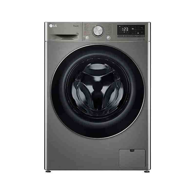 LG WFB0914XM Front Load Washing Machine, 9 kg, AI DD, Silver